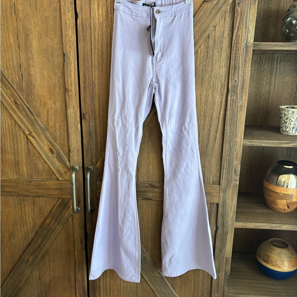 Women's Flared Lavender Jeans